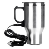 Taza De Viaje Calentada Para Coche, 12 V (16oz), Acero Inoxi