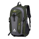 Mochila Deportiva Gym Casual Back Pack Impermeable Montaña M Color Verde Militar