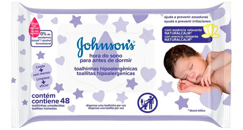 Johnson's Baby Toallitas Húmedas Bebes Antes De Dormir 48u