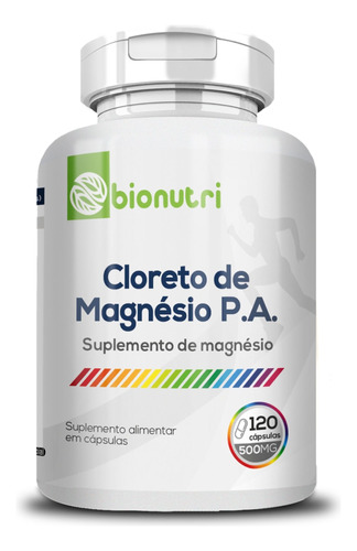 Cloreto De Magnesio 120 Caps 86 Mg