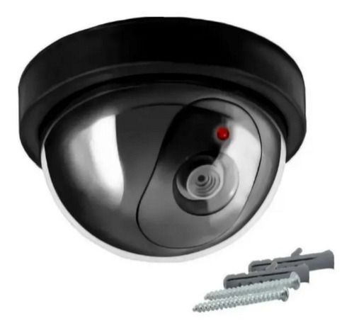 Camara Falsa Domo Con Led Intermitente Seguridad Vigilancia