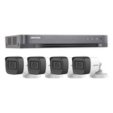 Kit Videovigilancia Dvr 4ch + 4 Cam Bala 5mp Microfono Int