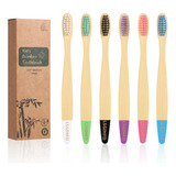 Lsgihfd Cepillos De Dientes De Bambu Para Ninos, Paquete De