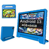 Tablet Niños De 10 Pulgadas Android 13, 4gb De Ram+64g...