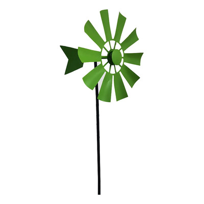 (gn) Molino De Viento Giratorio De Hierro Metal Wind Spinner