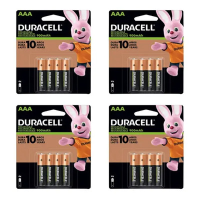 Pack Duracell Pilas Recargables 16 Pilas Aaa De 900mah | MercadoLibre