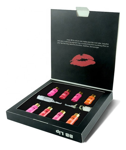 Xlm Kit De Brillo Labial En Bb Kissum De 5 Ml, Pigmento