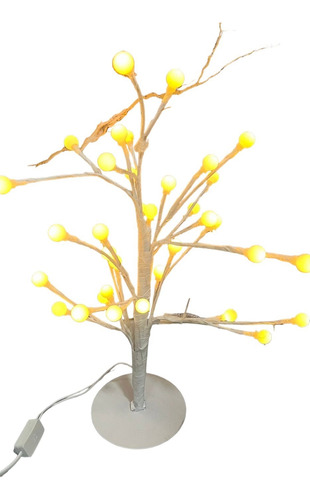 Velador Lapara Árbol Luces Bolitas Led Navidad 