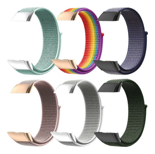 6 Correas De Nylon Para Huawei Band 6 / 6 Pro / Honor 6