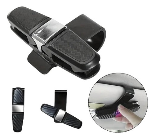 Soporte Para Gafas Con Doble Clip Para Visera De Coche