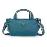 Bolsa Kipling Crossbody 100% Original ! Color Ocean Teal Color De La Correa De Hombro Verde Diseño De La Tela Liso