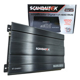 Amplificador Clase D 1 Canal 1200w Max Scandaltek St-da6001