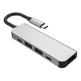 5 In 1 Hdmi + Usb X 2 + Pd X 2 To Type-c Hub Adapter