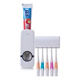 Dispensador Crema Dental + Porta Cepillos