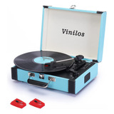 Vinilos Vinyl Record Player Bluetooth Con Altavoces De Sonid