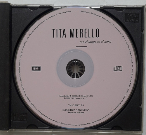 Tita Merello Cd Con El Tango En El Alma (sin Carátulas)