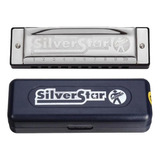 Gaita De Boca Hohner Modelo Silverstar Afinação Em Dó