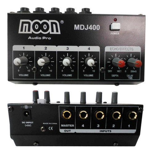 Mixer Consola Moon Mdj400 4 Canales Con Camara De Eco Esdj