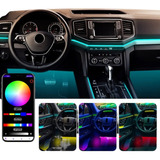 Fita Led Rgb Painel Carro + 4 Luzes Para Maçaneta 