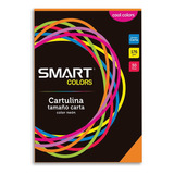 Hojas Opalina De Colores Smart Carta Cartulina Naranja Neon