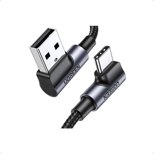 Cable Carga Rápida Ugreen 60w Usb A - Usb C 90° 2 Metros