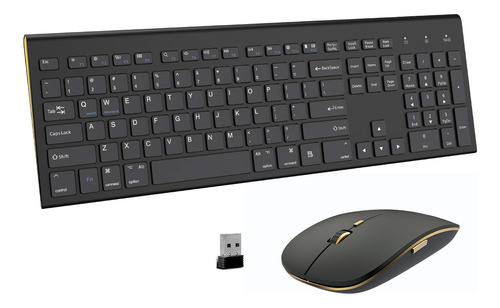 Combo De Teclado Y Mouse Inalámbricos, Doble Sistema De Conm