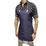 Delantal Denim Cocina Barberia Carpinteria Multirubro Unisex