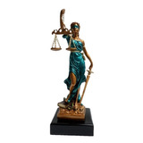 Dama Diosa Justicia 29cm En Resina Escultura Themis Abogados