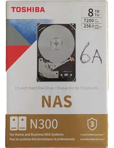 Disco Duro Interno Toshiba N300 8tb - Nas 