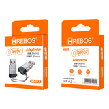 Adaptador Usb Macho Tipo-c Fêmea Hrebos Hs-223