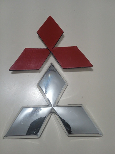 Emblema Logo Frontal Tres Diamante Para Mitsubishi Lancer  Foto 2