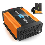 2000w Power Inverter With Remote 3ac Outlets 6.2a Usb P...