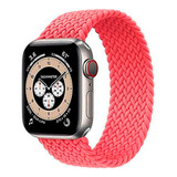 Malla Nylon Loop Ajustable Para Apple Watch/smart Watch Color Rosa 38/40/41