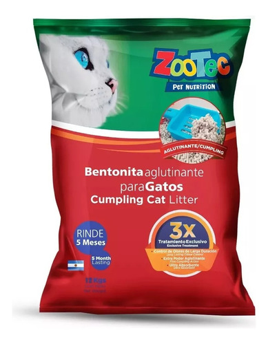 Piedras Sanitarias Gatos Zootec Aglutinantes Neutras X 24 Kg