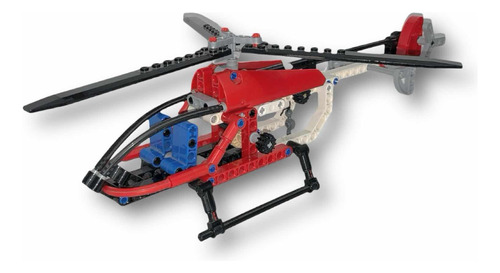 Lego Technic 8046 Helicóptero Usado. Con Movimiendo De Aspas