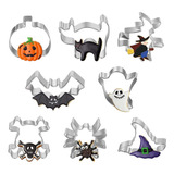 A 16 Piezas Cortadores Galletas Halloween Moldes For