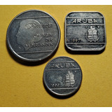 Aruba Lote X 3 Monedas Incluye 1 Florin 2012. Usadas!!