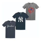 Pack 3 Camisetas Ny Yankees New York Mlb