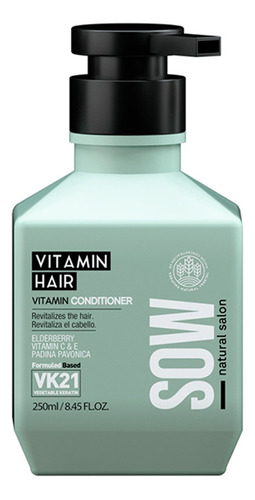 Sow Vitamin Hair Acondicionador Nutritivo Cabello Seco 250ml