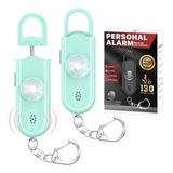 Llavero De Alarma De Seguridad Personal Para Mujeres, 2 Unid