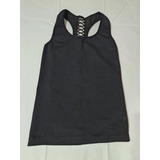 Musculosa Deportiva Negra Rejas