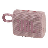 Bocina Jbl Go 3 Jblgo3 Portátil Con Bluetooth Waterproof Pink 