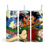 Termo Skinny Starbucks Anime Dragon Ball Goku Saiyajin Bulma