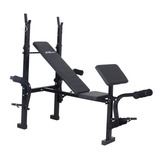 Press Banca Bodytrainer Pbm 400 Multifunción Fitness En Casa Color Negro