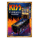 1 Cartel Metal Aluminio Juego Retro Plipper Kiss 40x28 Cms