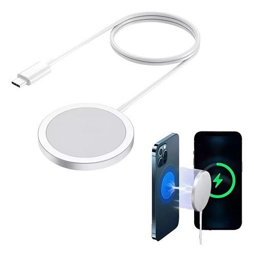 Cargador Inalámbrico Qi Carga Rápida 15w Para iPhone Samsung