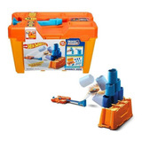 Hot Wheels Track Builder System Pista Com Barris Mattel Flk8 Cor Laranja