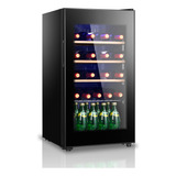 Refrigerador Independiente De Vino Y Bebidas Con Puerta De V
