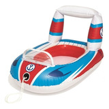 Inflable Para Bebés Bestway Con Forma De Carro 34106 Color Blanco Y Azul