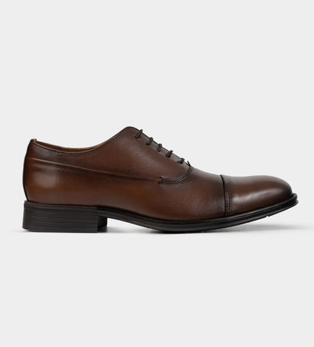 Zapato Formal Derby Brantano En Piel Para Hombre Color Café